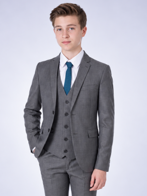 Boys 5 Piece Grey Suit Milano Mayfair