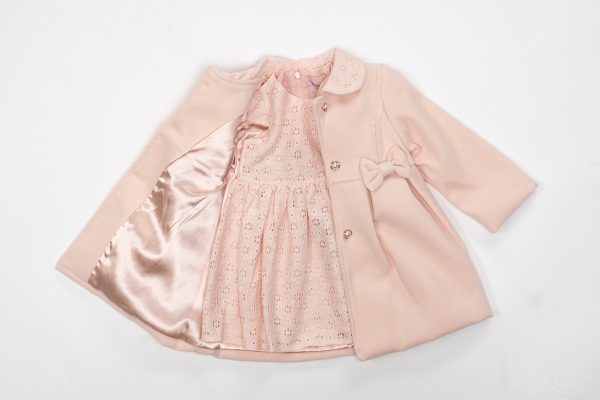 Baby Girls Dresses Girls Pink Dress and Coat Set