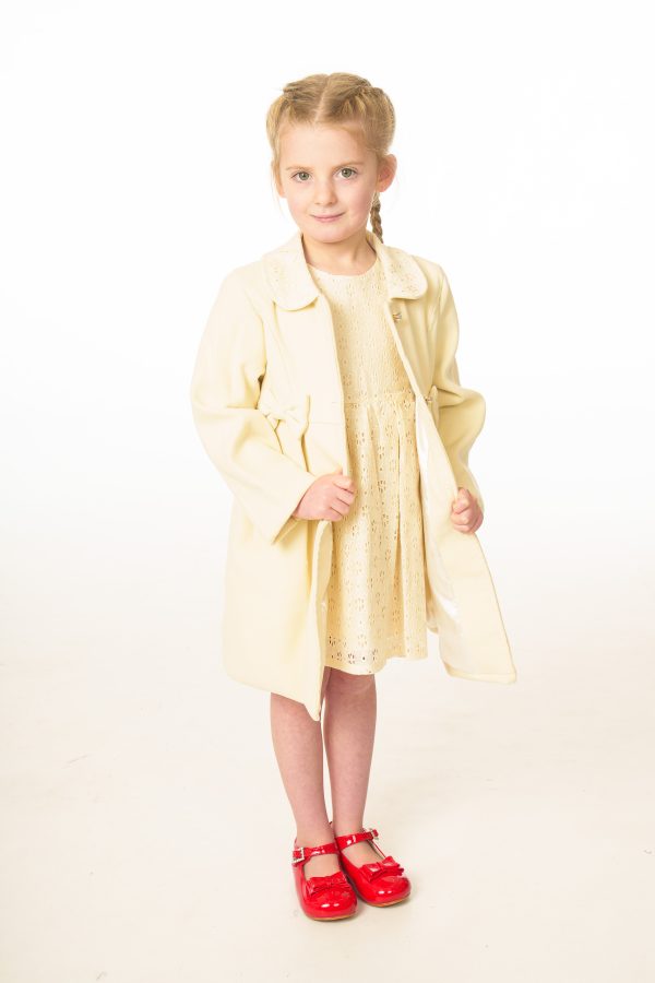 Baby Girls Dresses Girls Cream Dress and Coat Set