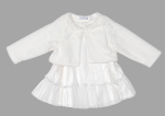Dress and Coat Co-Ords Girls Ivory Anne Dress with Fur Bolero