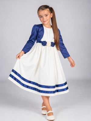 Girls Xena Dress in Navy