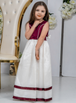 Flower Girl Dresses and Bridesmaid Dresses Girls Qwynn Dress in Red/Ivory