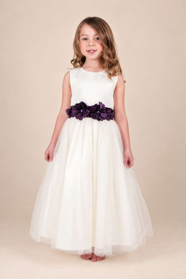 Girls Pippa Dress in Purple-1
