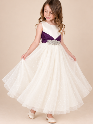 Girls Sasha Dress in Purple