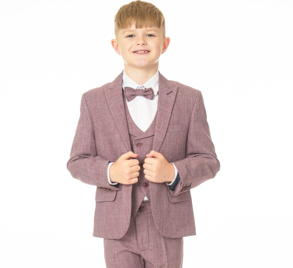 Pink Bow Tie Suit Baby Boy 2 Pcs Set