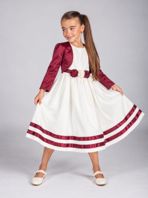 Girls Xena Dress in Wine