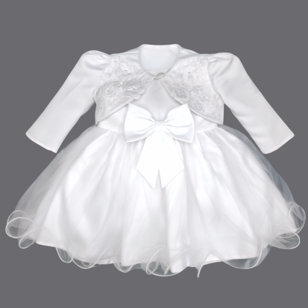 Baby Girls Dresses Baby Girls Yvette White Christening Dress