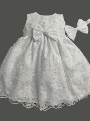 Baby Girls Dresses Baby Girls Eleanore White Christening Dress