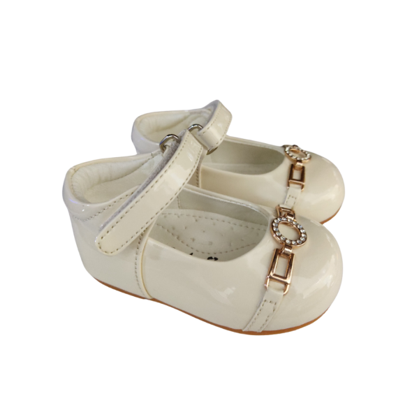 Girls Shoes Early Steps Girls Cream Buckle Shoe