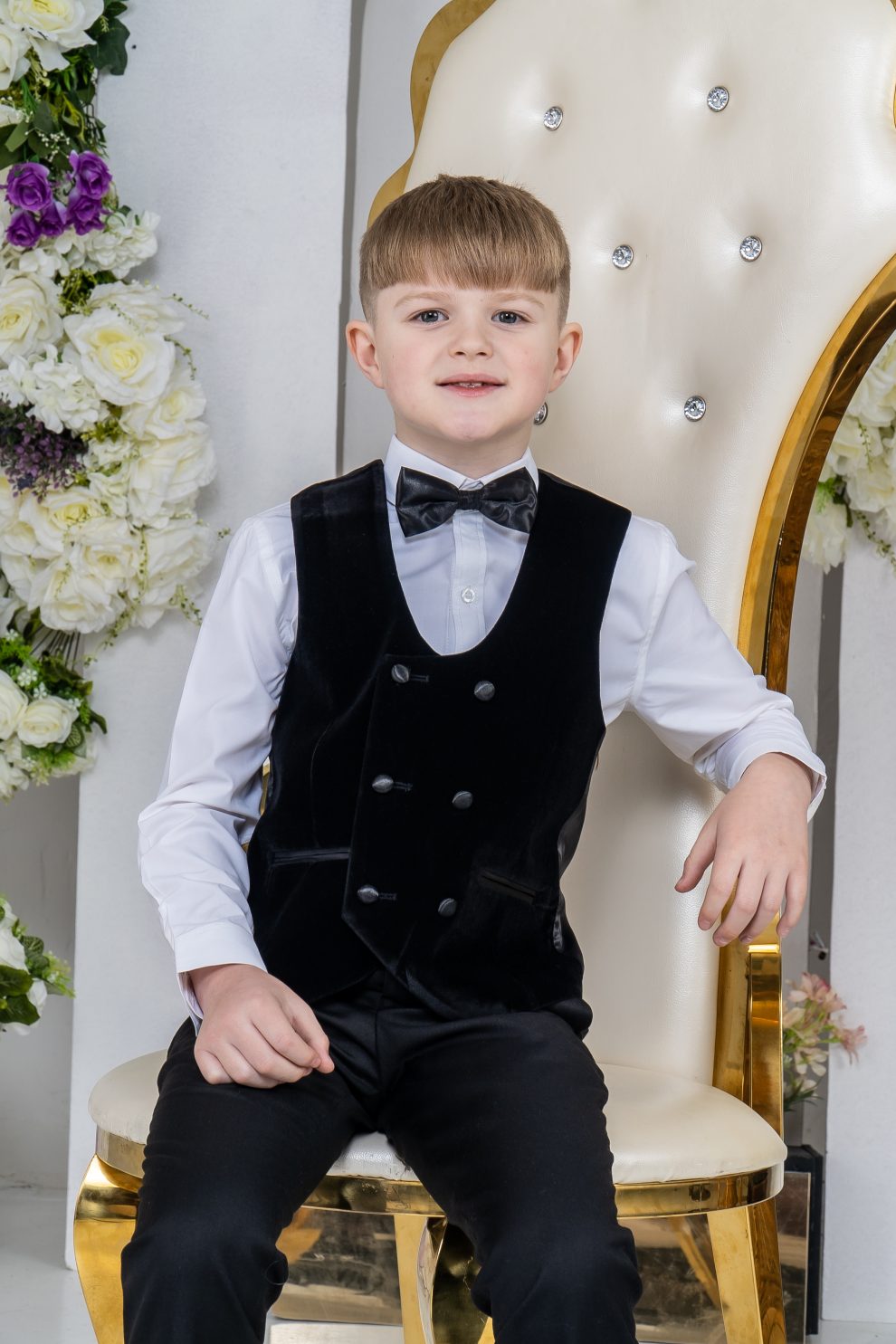 Sofiababy Boys Tuxedo Suit - Black