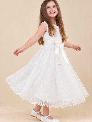 Girls Ivory Isabella Dress