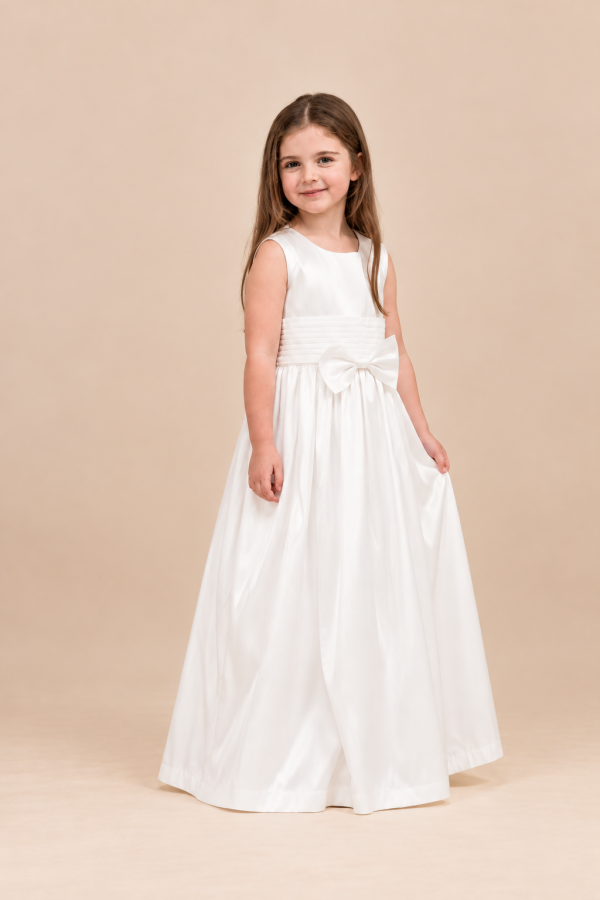 Girls Katie Dress in Ivory-1