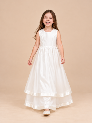Girls Qwynn Dress in White