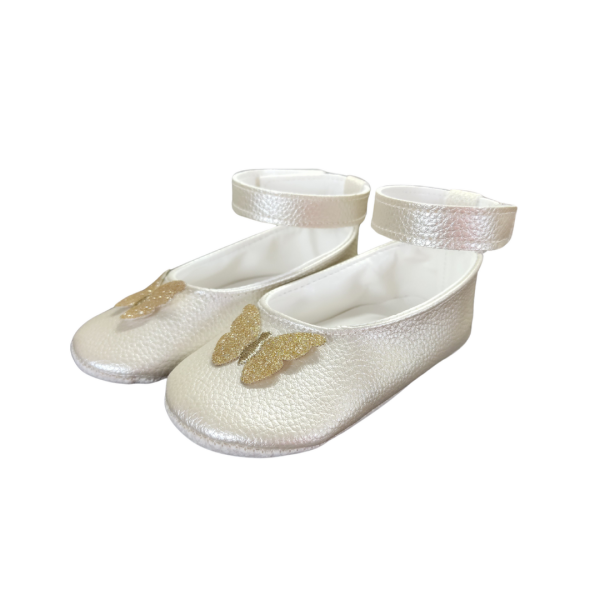 Girls Shoes Early Steps Girls Ivory Butterfly Shoe