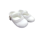 Girls Shoes Early Steps Girls White Patent Pearl Shoe