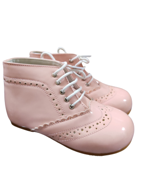 Girls Shoes Early Steps Girls Pink Patent L Brogue Shoe