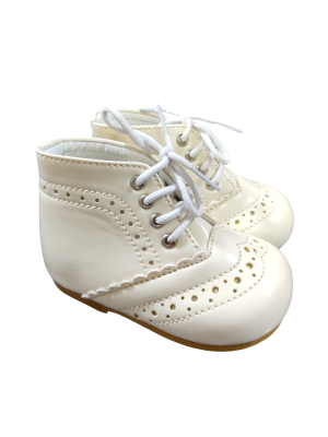 Girls Shoes Early Steps Girls Beige G Brogue Shoe