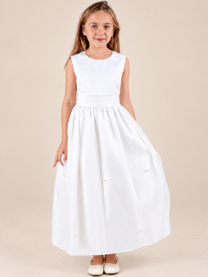 Girls Lucy Dress in White