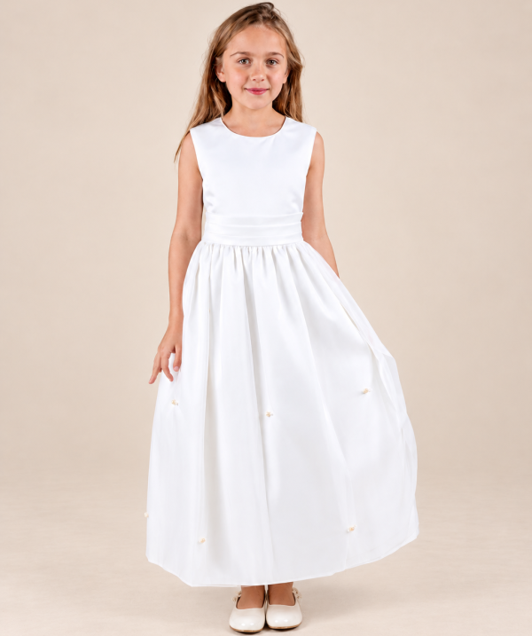 Girls Lucy Dress in White