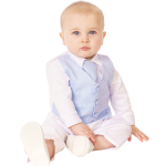Baby Boys Suits 4 Piece Christening Suit in Blue new