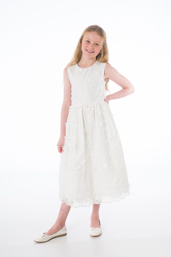 Girls Tilly Dress in Ivory