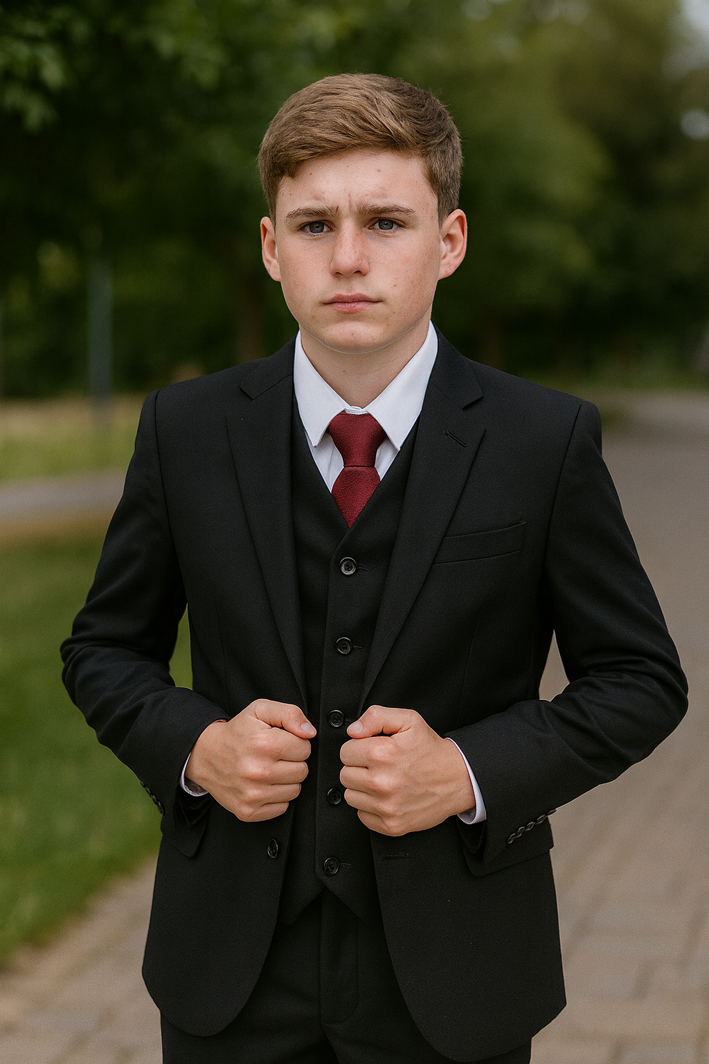 Jean Yves Classic Black Tuxedo Jacket – 100% Wool, Big & Tall Sizes, Wedding & Prom Rental-Quality