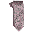 Accessories Pink Large Paisley Tie