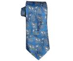 Accessories Blue Large Paisley Tie