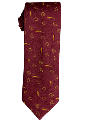 Accessories Burgundy Large Paisley Tie