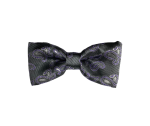 Accessories Silver large paisley bow tie