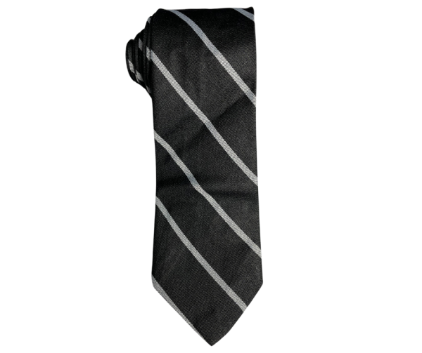 Accessories Black Striped Tie