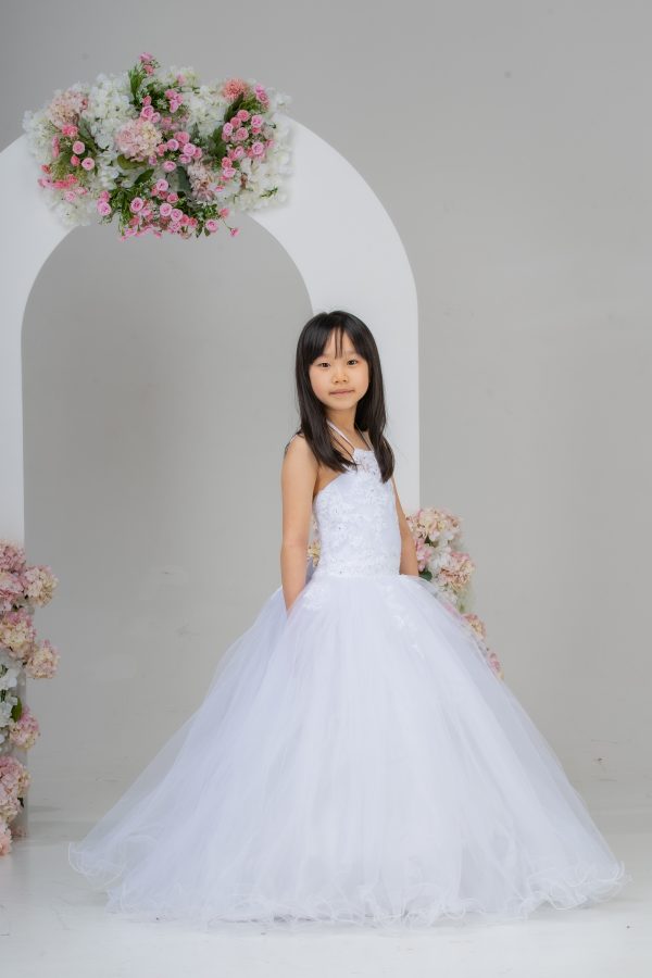 Communion Dresses Girls Willow White Hoop Dress