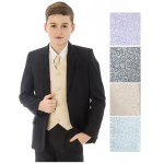 Baby Boys Suits Boys 5 piece Black/Swirl waistcoat suit, choice of 4 colours