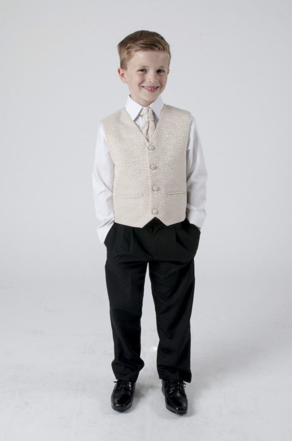 Baby Boys Suits Boys 4 piece swirl waistcoat suit, choice of 5 colours