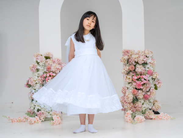 Communion Dresses Girls Honey Dress in White