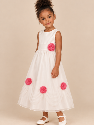 Girls Una Dress in Pink