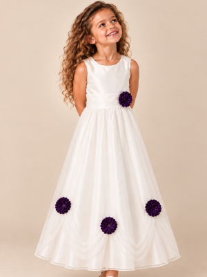 Girls Una Dress in Purple