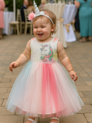 Girls Unicorn Dress