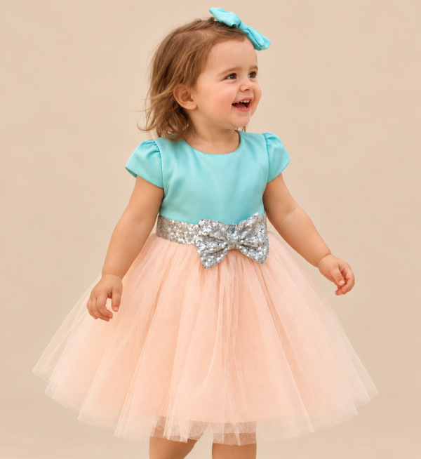 Girls MintPeach Girls Dress-2