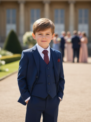 Baby Boys Navy Suit Ezra