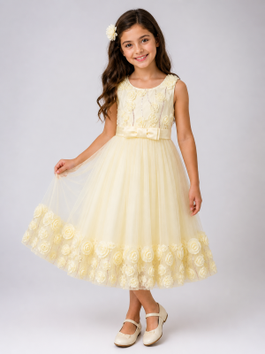 Lemon Flower Dress