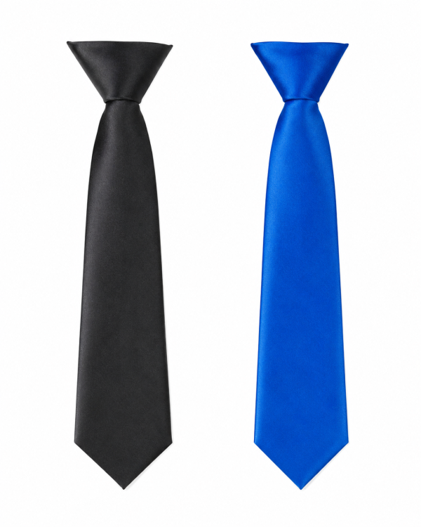 Satin elasticated tie