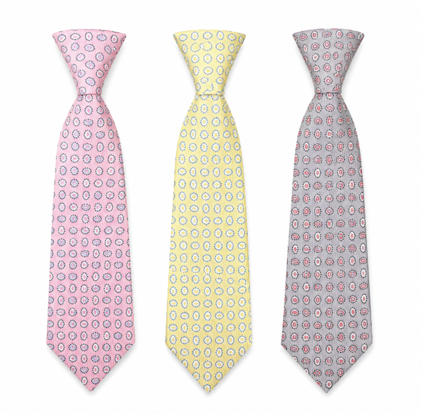 small paisley elasticated tie